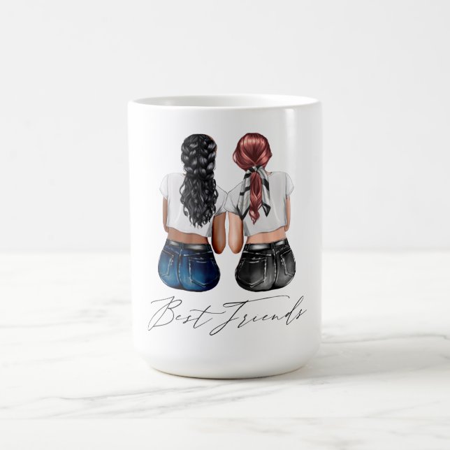 Caneca De Café Mug Personalizado de Melhores Amigos (Centro)