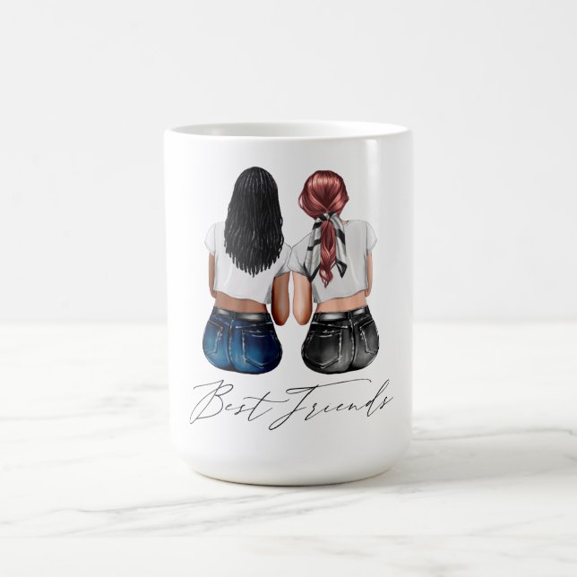 Caneca De Café Mug Personalizado de Melhores Amigos (Centro)