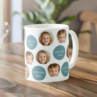 Caneca De Café Mug Personalizado De Rosto De Duas Fotografias | E