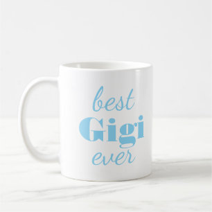 Caneca De Café Mug Personalizado Gigi Azul Moderno Gigi