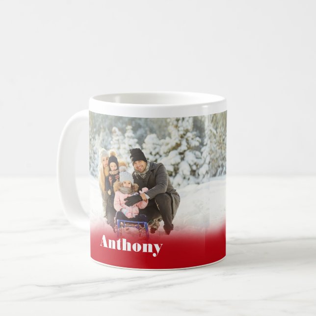 Caneca De Café Mug Personalizado Personalizado de Foto em Dois La (Frente Esquerda)