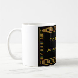 Caneca De Café Mug Personalizável do Kente Dourado Africano