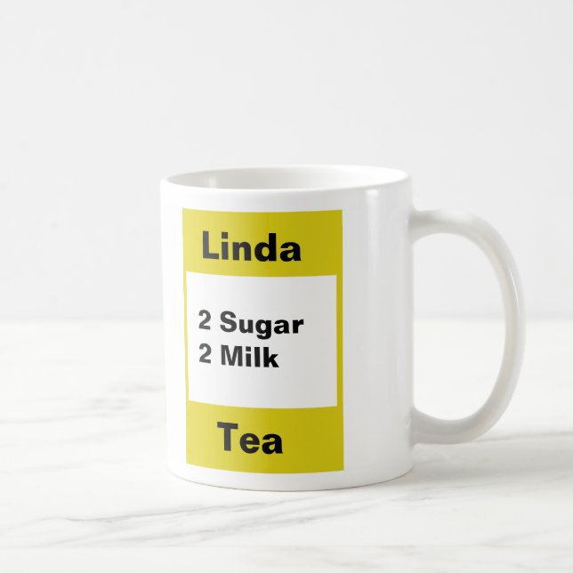 Caneca De Café Mug Pessoal - Amarelo (Direita)