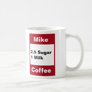 Caneca De Café Mug Pessoal - Vermelho