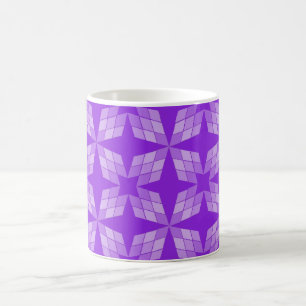 Caneca De Café Mug - Pétalas de Diamante em Roxo