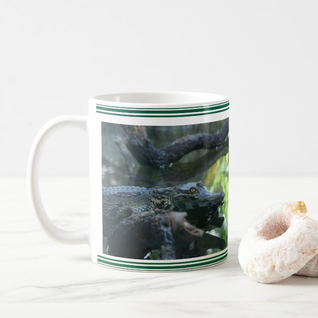 Caneca De Café Mug Photographie crocodile (Com Donut)