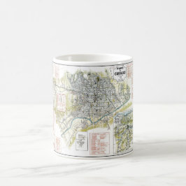 Caneca De Café Mug / Plano de Caracas1929 Venezuela