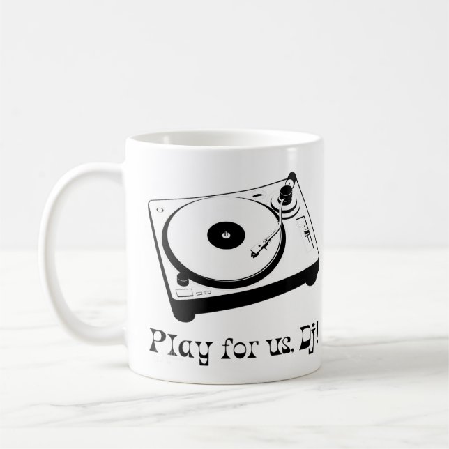 Caneca De Café Mug 'Play for us Dj' (Esquerda)
