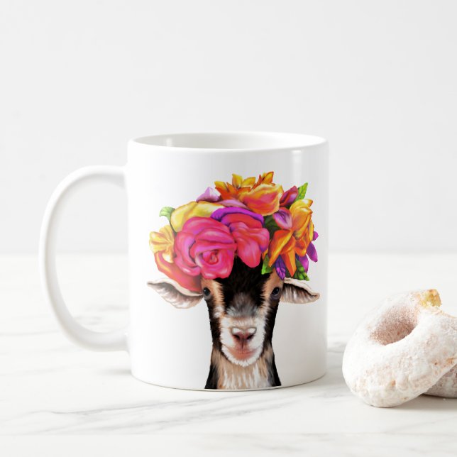 Caneca De Café Mug - Posey e Lily os Goats (Com Donut)