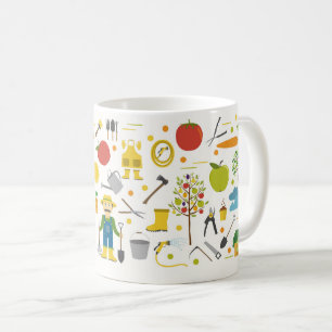 Caneca De Café Mug primavera de Jardim - Jardim Fresco e Patch Ve