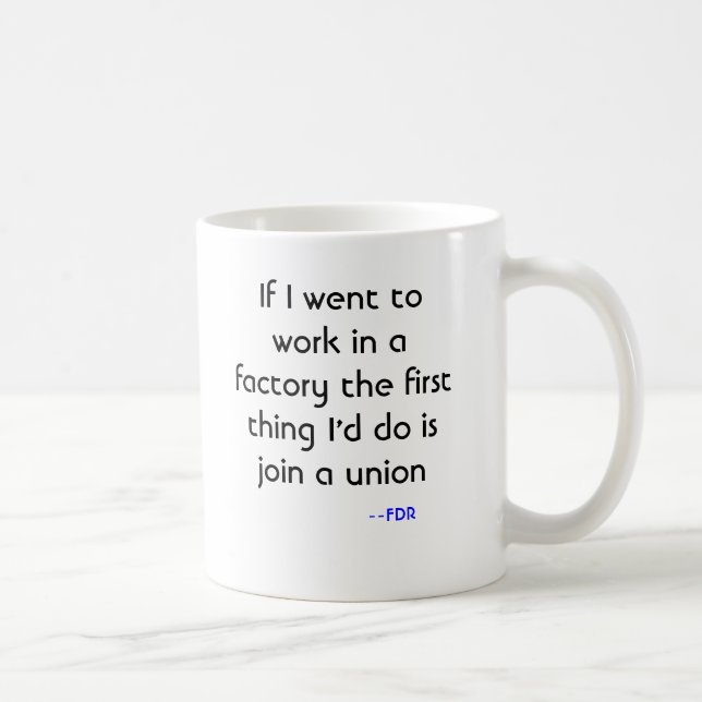 Caneca De Café Mug Pro-Union do FDR (Direita)