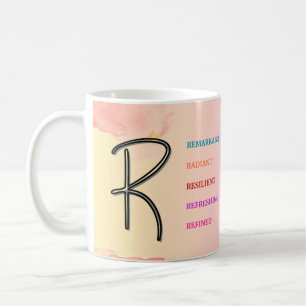 Caneca De Café Mug "R" inicial (11oz)