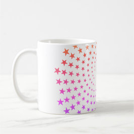 Caneca De Café Mug - Rainbow Colored Star Swirls