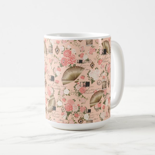 Caneca De Café Mug Romântico "Começos Cerejados" (Frente Esquerda)