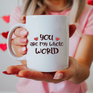 Caneca De Café Mug Romântico De Amor, Você É Meu Mundo Inteiro