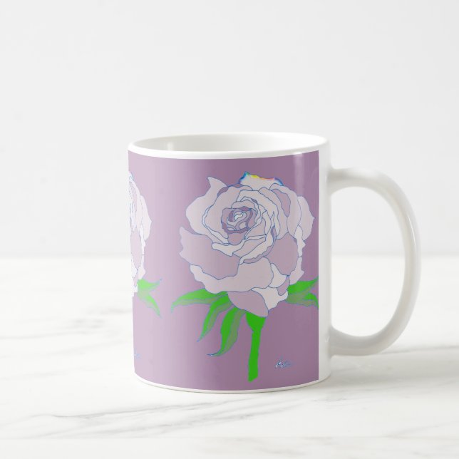 Caneca De Café Mug - Rosa em tons de cor (Direita)