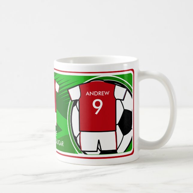 Caneca De Café Mug RW de futebol personalizado (Direita)