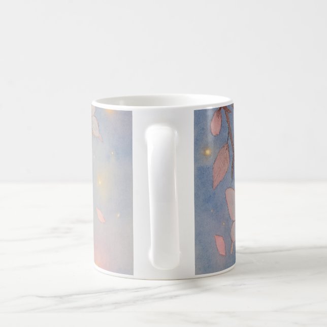 Caneca De Café Mug "Sakura Céleste" – Harmonie Fleur de Cerisier  (Alça)