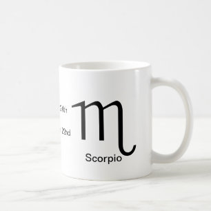 Caneca De Café Mug - Scorpio gliph
