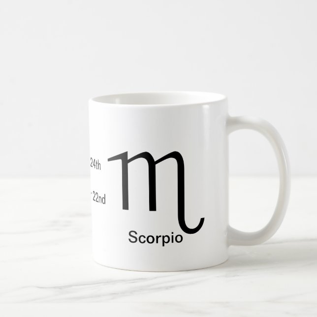 Caneca De Café Mug - Scorpio gliph (Direita)