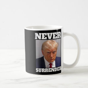 Caneca De Café Mug Shot - Donald Trump Mug Shot - Nunca renove