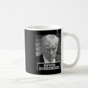 Caneca De Café Mug Shot - Donald Trump Mug Shot - Nunca renove