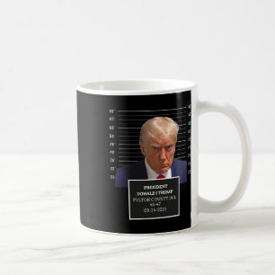 Caneca De Café Mug Shot Presidente Donald J Trump Mugshot 2023 Di