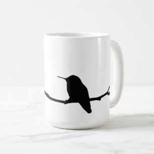 Caneca De Café Mug - Silhouette de Hummingbird