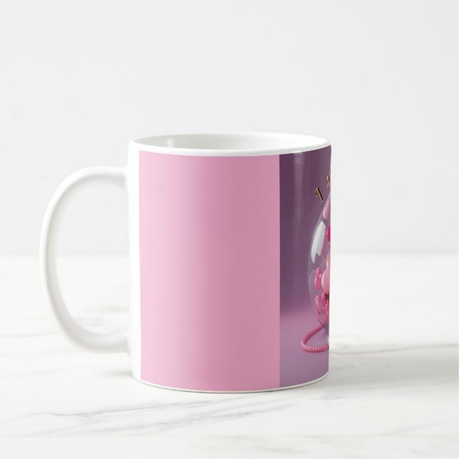 CANECA DE CAFÉ MUG, SINTO SUA FALTA, AMOR (Esquerda)