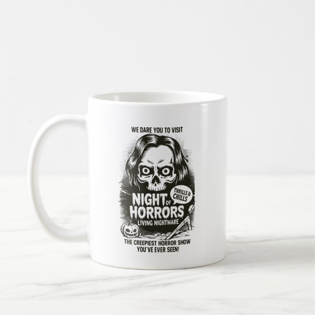 Caneca De Café Mug Tasse, Halloqeen (Esquerda)