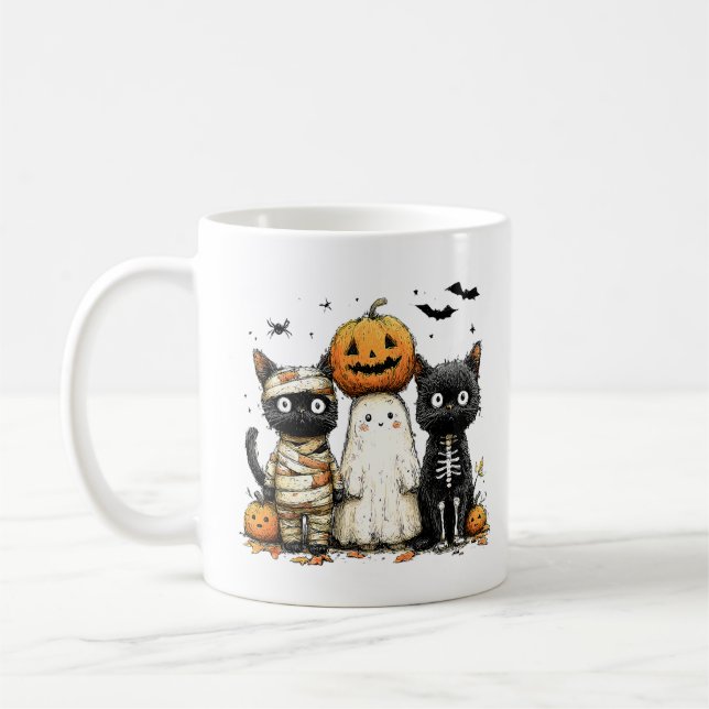 Caneca De Café Mug Tasse Halloween (Esquerda)