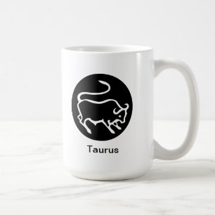Caneca De Café Mug - Taurus em círculo
