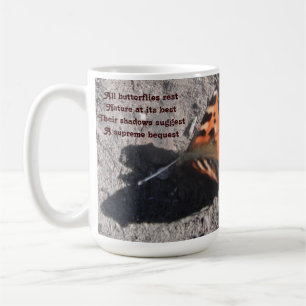 Caneca De Café Mug Todas As Borboletas Restam Poema Por Ladee Bas