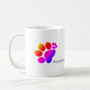Caneca De Café Mug - Todas As Pawprint Polidactyl
