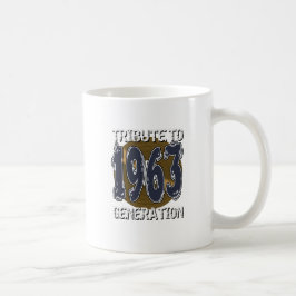 Caneca De Café Mug Tribute to 1963 generation anniversaire
