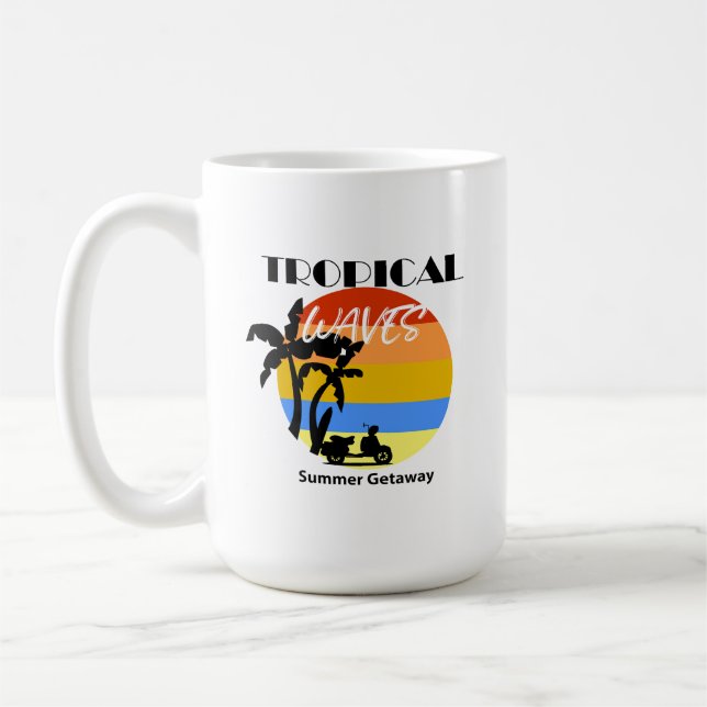 Caneca De Café Mug tropical (Esquerda)