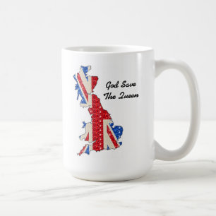 Caneca De Café Mug UK Flag God Save The Queen