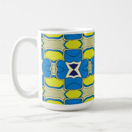 Caneca De Café Mug, um design de padrão uniforme de multicores vi