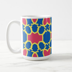 Caneca De Café Mug, um design de padrão uniforme de multicores vi