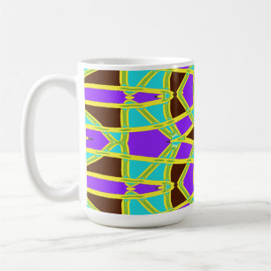 Caneca De Café Mug, um design de padrão uniforme de multicores vi