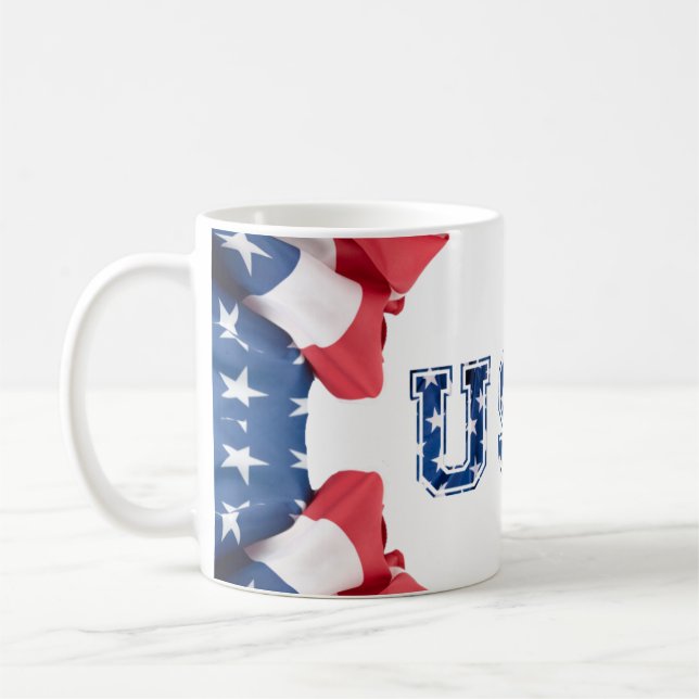 Caneca De Café Mug USA 4 juillet (Esquerda)