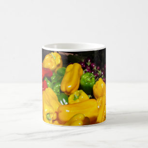 Caneca De Café Mug - Vegitáveis de cor brilhante