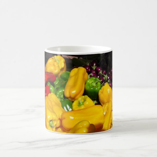 Caneca De Café Mug - Vegitáveis de cor brilhante (Centro)