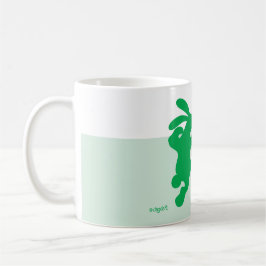 Caneca De Café Mug verde-coelho verde-verde