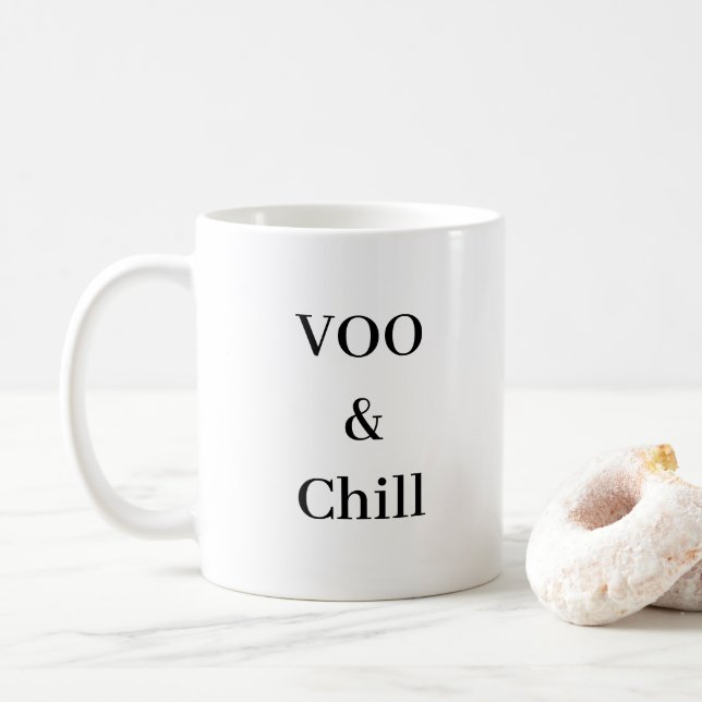 Caneca De Café Mug - VOO & Chill (Com Donut)