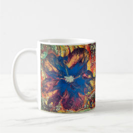 Caneca De Café Mug w/flluid art
