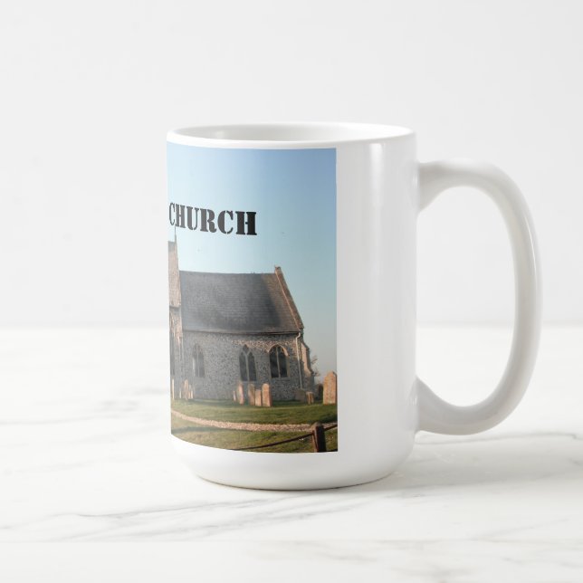 Caneca De Café Mug Weeting Castle Church Norfolk England (Direita)