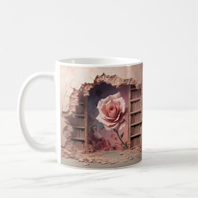 Caneca De Café Mug with book design (Esquerda)