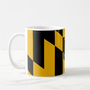 Caneca De Café Mug with Flag of Baltimore City, Maryland, EUA