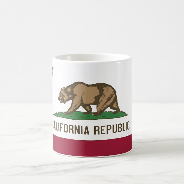 Caneca De Café Mug with Flag of California State - EUA (Centro)